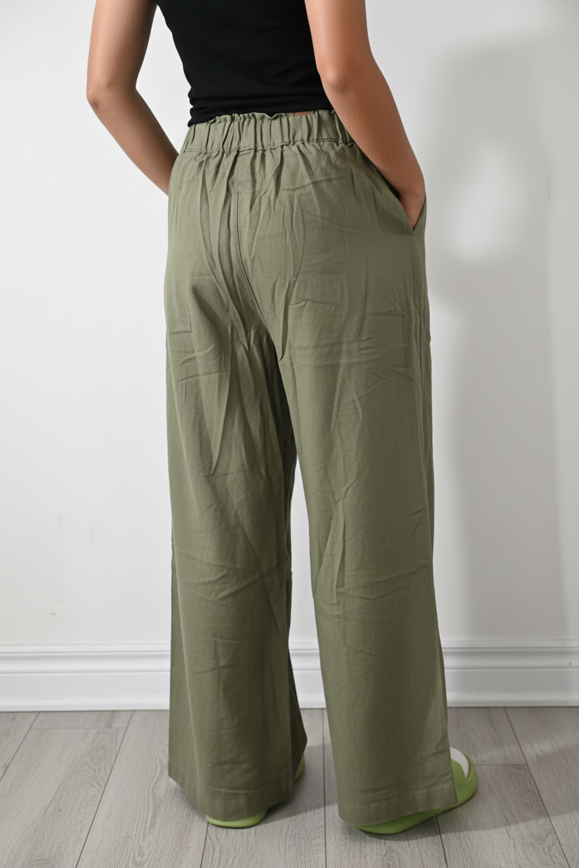 Olive Green Back - Natural