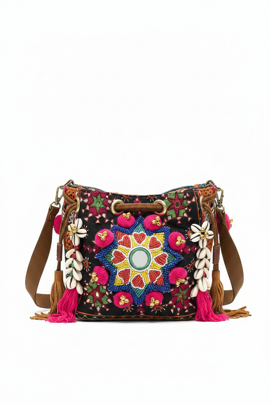 Beaded Mandala Bag – Black Star Studio