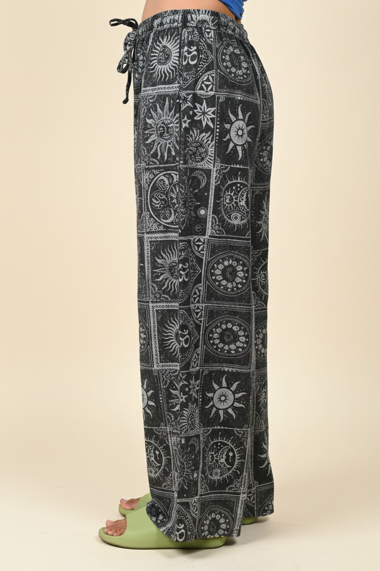 Black Celestial Pants - Studio Crop