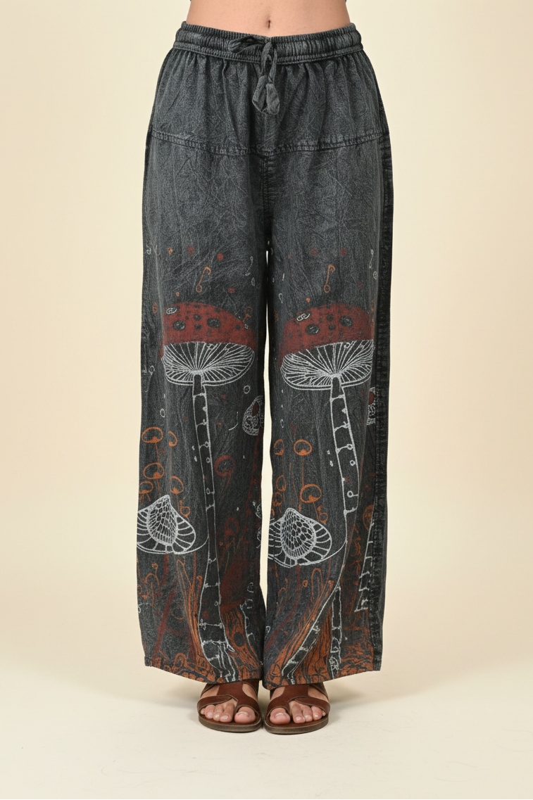 Charcoal Mushroom Pants - Studio