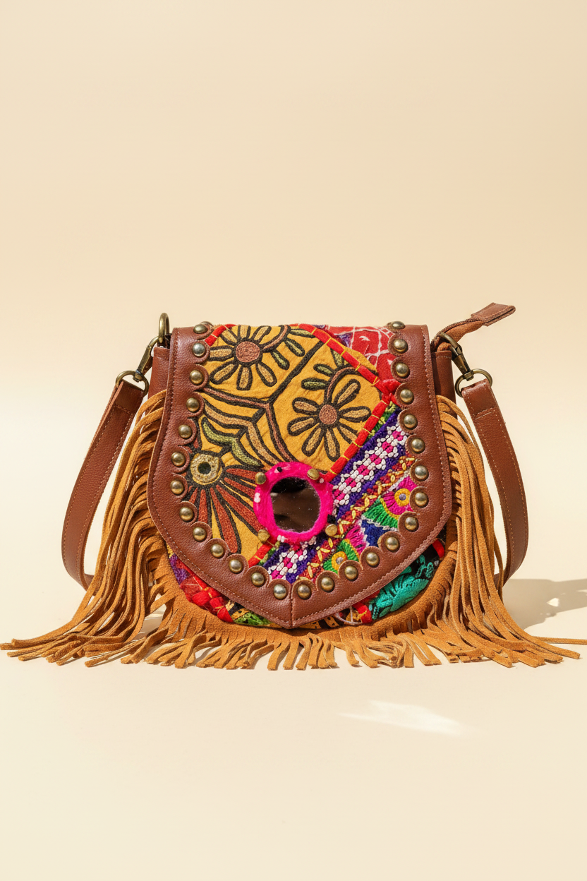 Leather Patchwork Crossbody – Daisy Front Studio