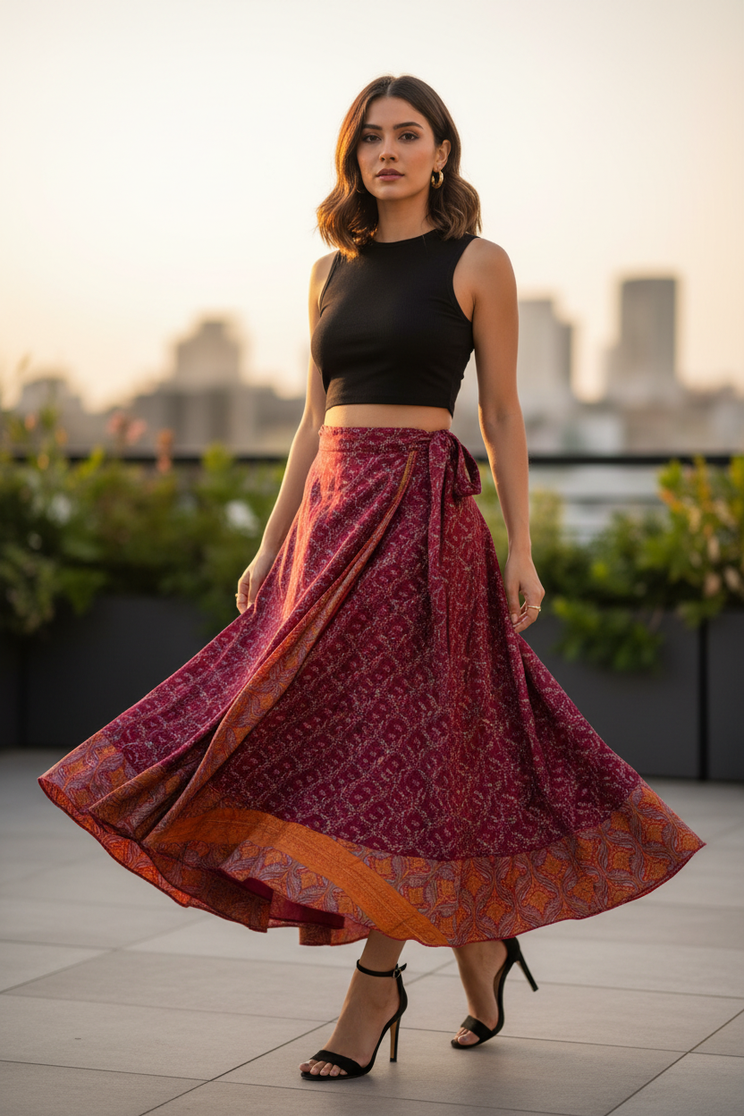 Maroon Bandhani – Lifestyle