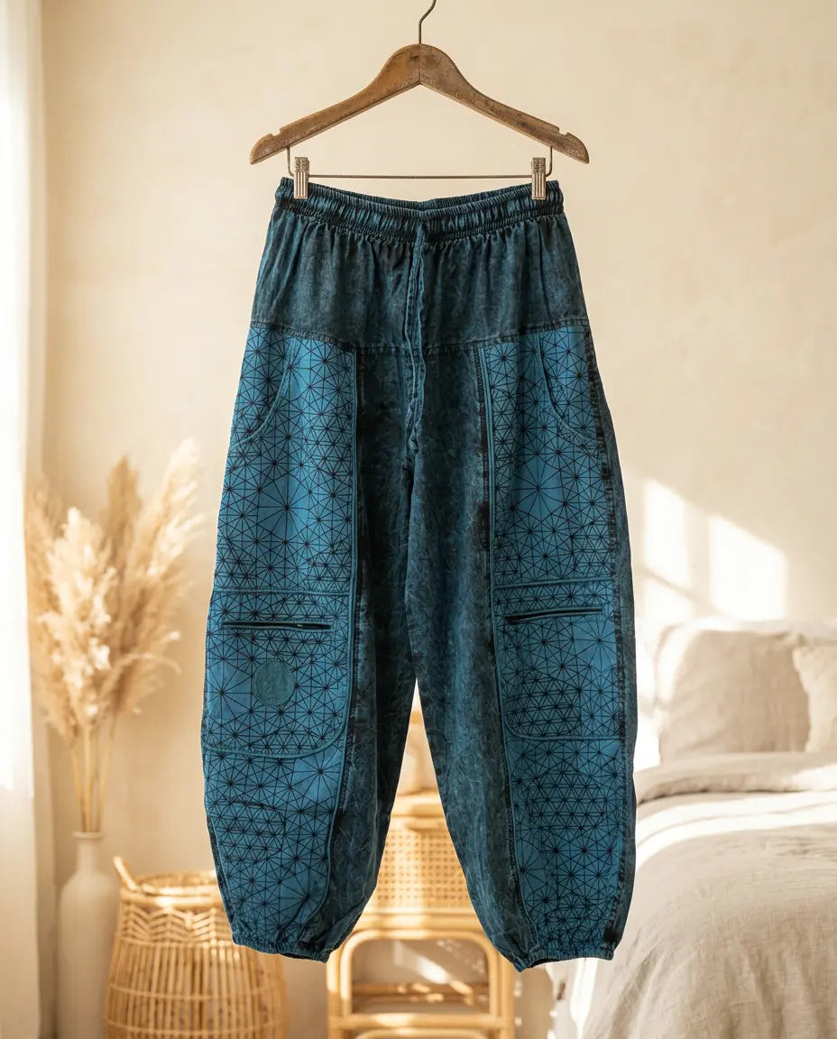 Unisex Boho Cargo Harem Pants Himalore