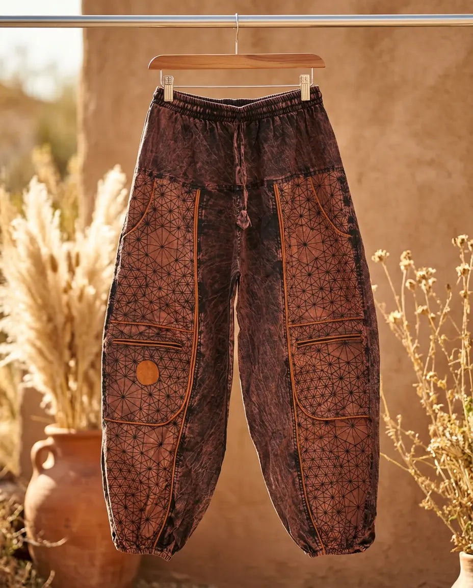 Unisex Boho Cargo Harem Pants Himalore