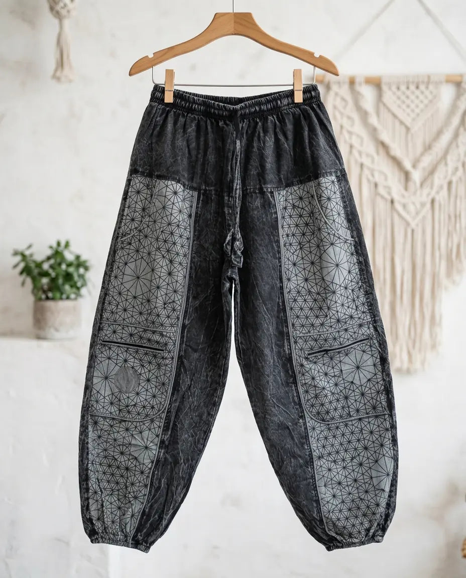 Unisex Boho Cargo Harem Pants Himalore