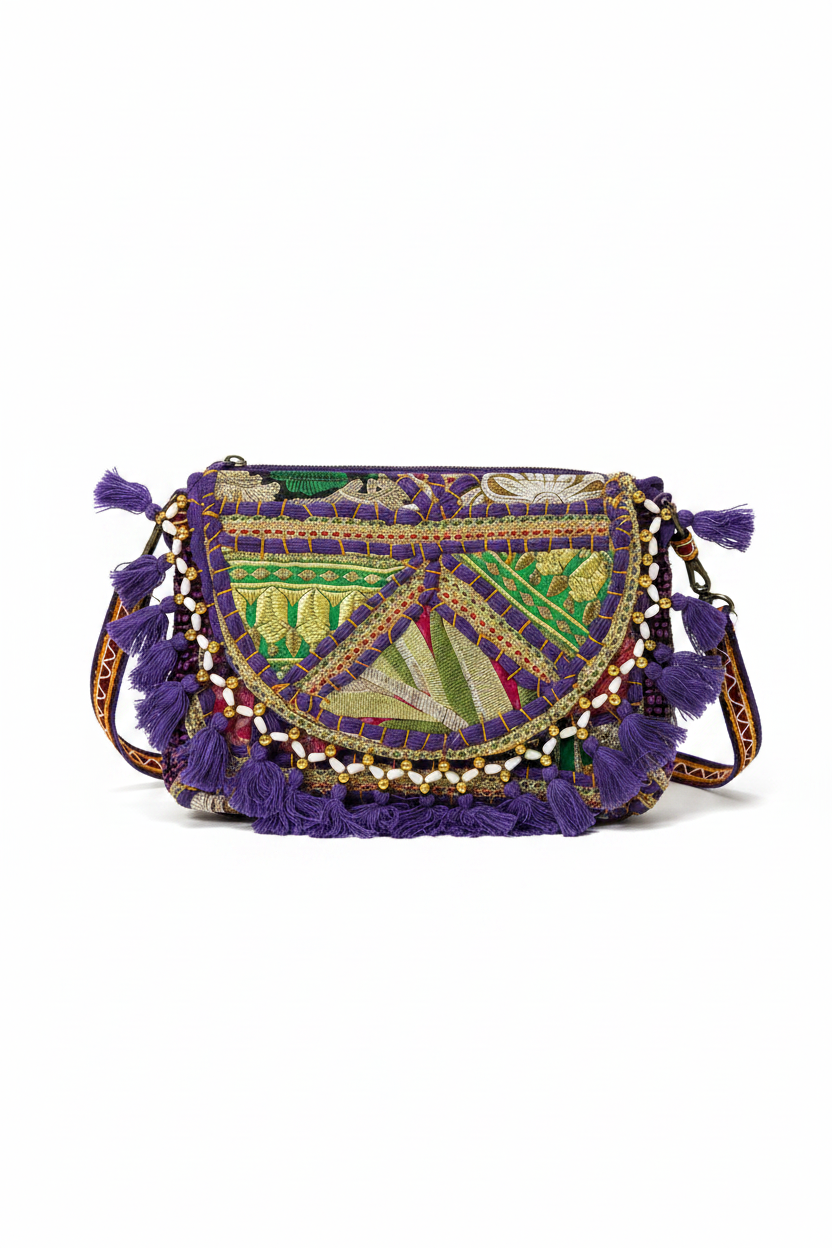 Purple Fringe Bag – Studio