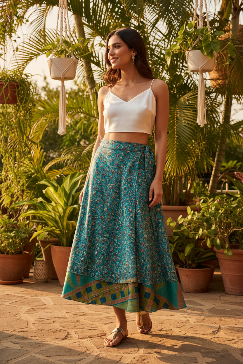 Teal Floral Vine – Lifestyle